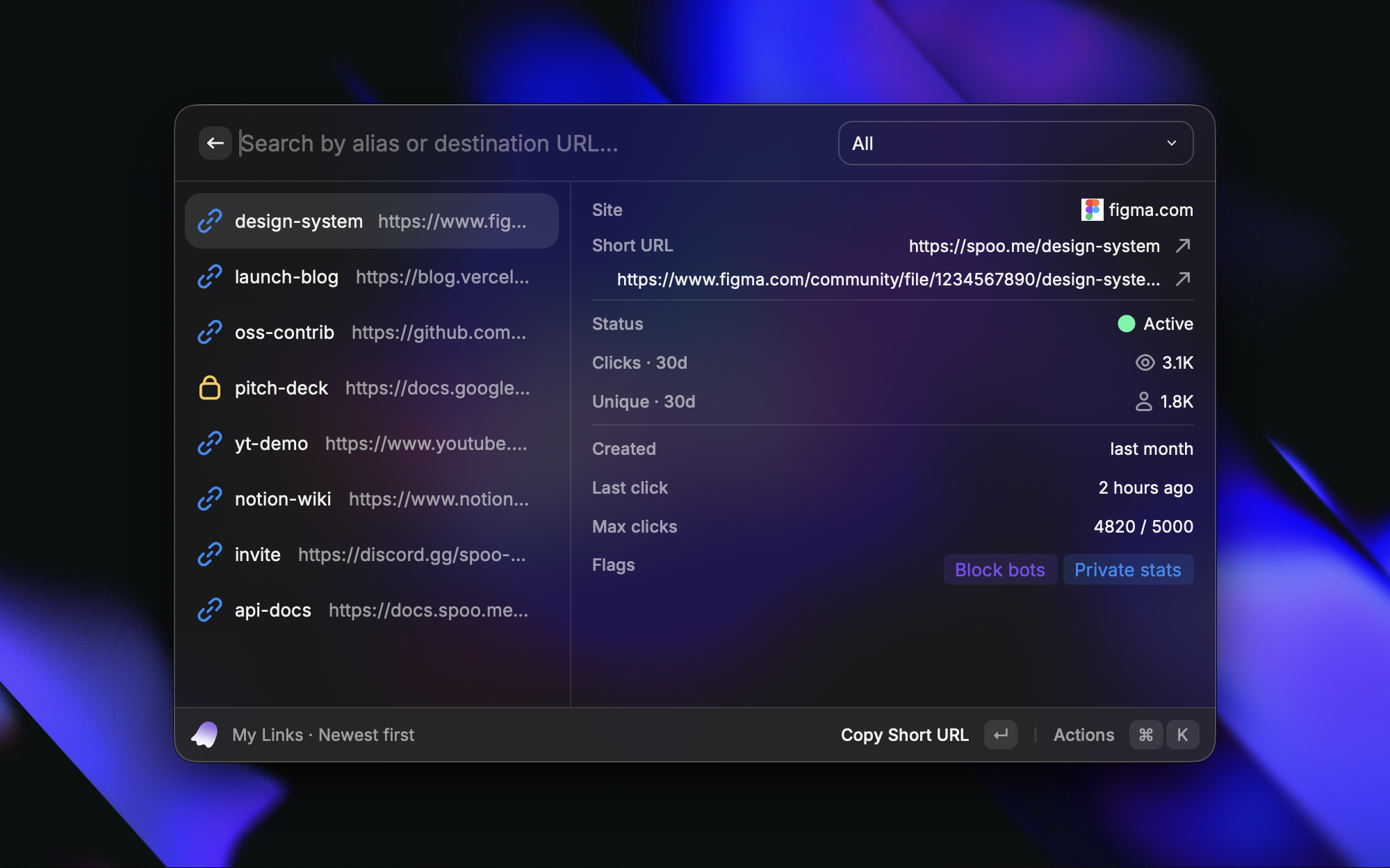 Shaf for Raycast screenshot